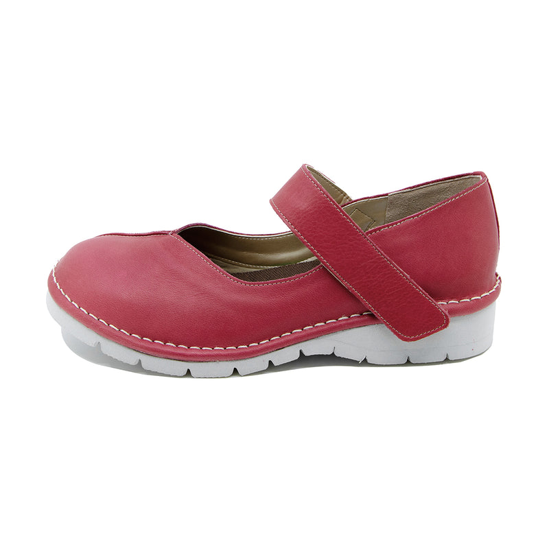 Mino2 Red Wide Fit Strap Flats
