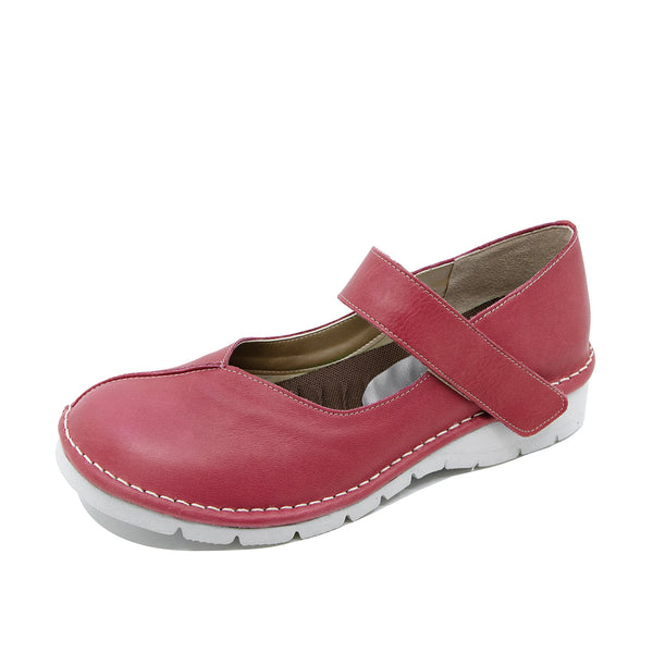 Mino2 Red Wide Fit Strap Flats