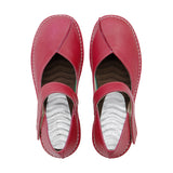 Mino2 Red Wide Fit Strap Flats