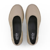 MORI Dark Beige Extra Soft Wide Fit Flats