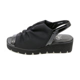 MOYU Black Bunion Fit Stretch Sandals