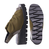 MOYU Khaki Bunion Fit Stretch Sandals