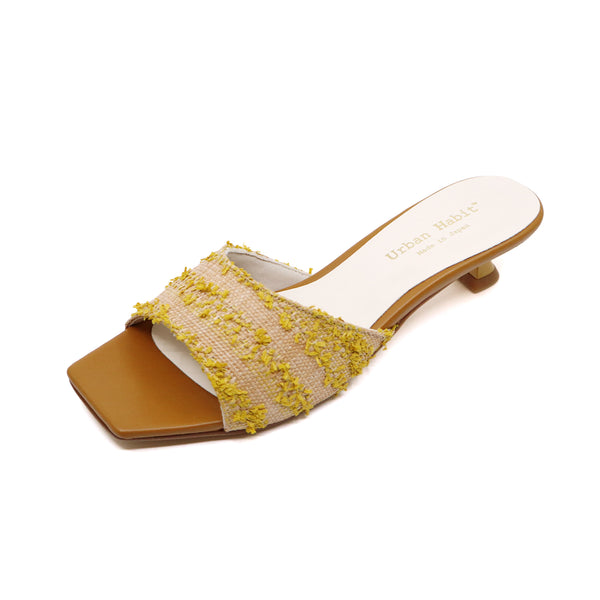 NOZOMI Mustard Mule Sandals