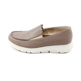 Nairi Choco Brown Soft Walking Slip-ons