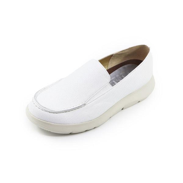 Nairi Off White Soft Walking Slip-ons