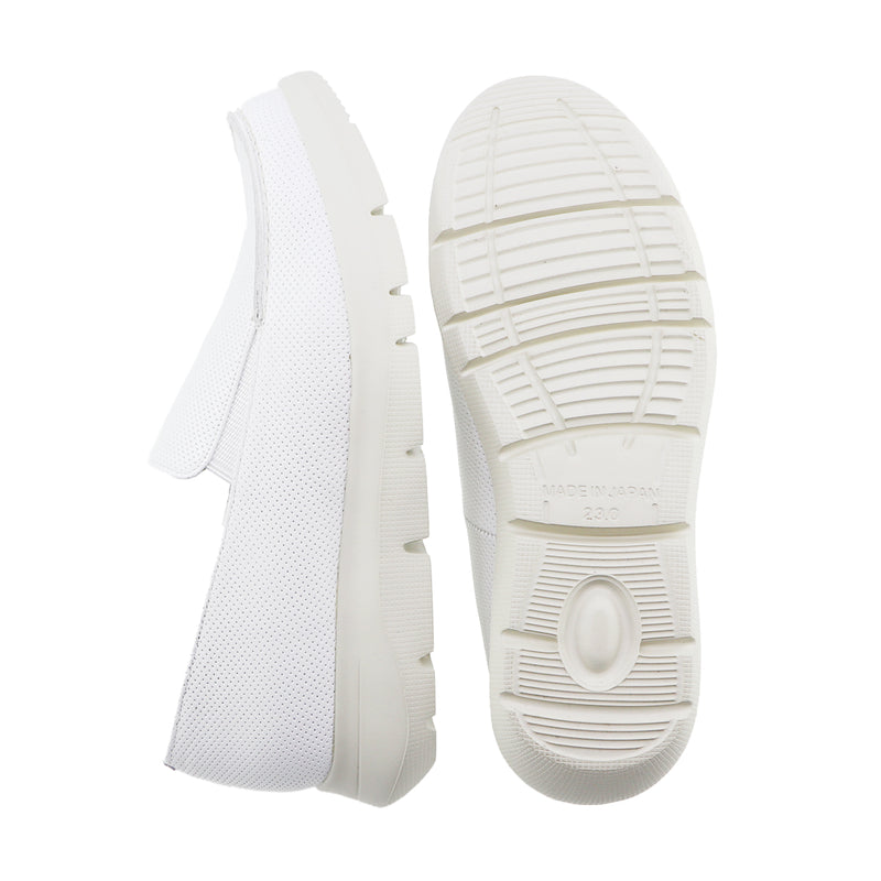 Nairi Off White Soft Walking Slip-ons