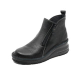 NAWA Shrink Black Anti-Slip Wide Fit Short Boots
