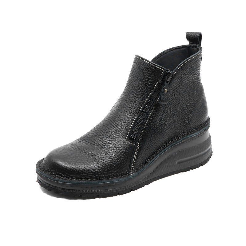 NAWA Shrink Black Anti-Slip Wide Fit Short Boots