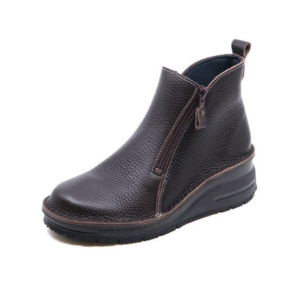 NAWA Shrink Choco Anti-Slip Wide Fit Short Boots