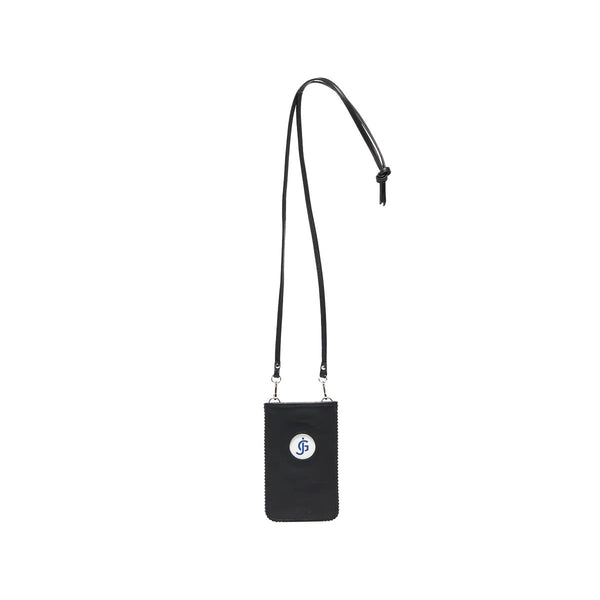 Niki  Black Nappa  Leather Phone Holder