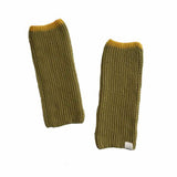 Nobi Olive Mustard Wool Leg Warmer