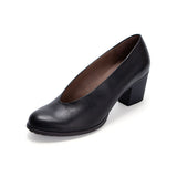 NORMA Black Soft Walking Pumps