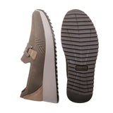 AURIE Taupe Wide Fit Stretch Slip-Ons