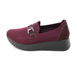 AURIE Bordoux Wide Fit Stretch Slip-Ons
