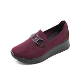 AURIE Bordoux Wide Fit Stretch Slip-Ons
