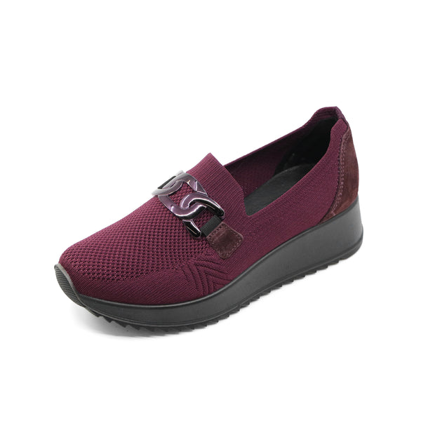AURIE  Bordoux WIDE FIT STRETCH SLIP-ONS