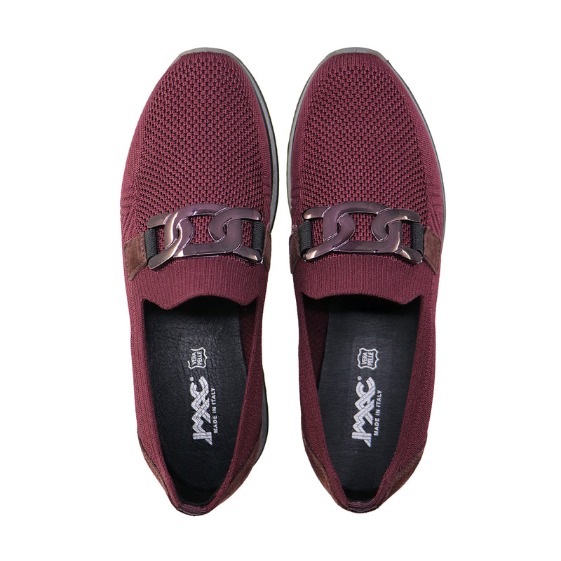 AURIE Bordoux Wide Fit Stretch Slip-Ons