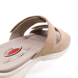 PEYTON White Rolling Soft Sandals