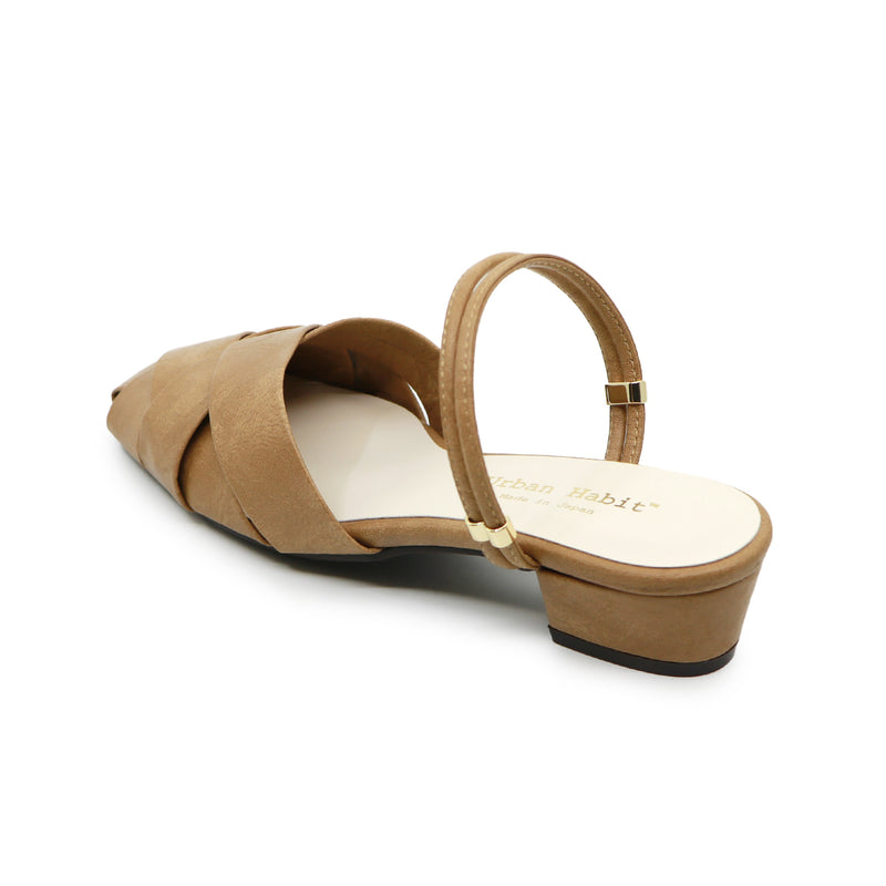 Pema Dark Beige 2 ways Sandals