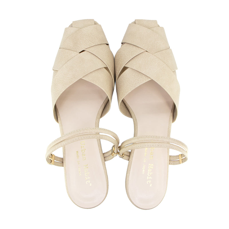 Pema Light Beige 2 ways Sandals