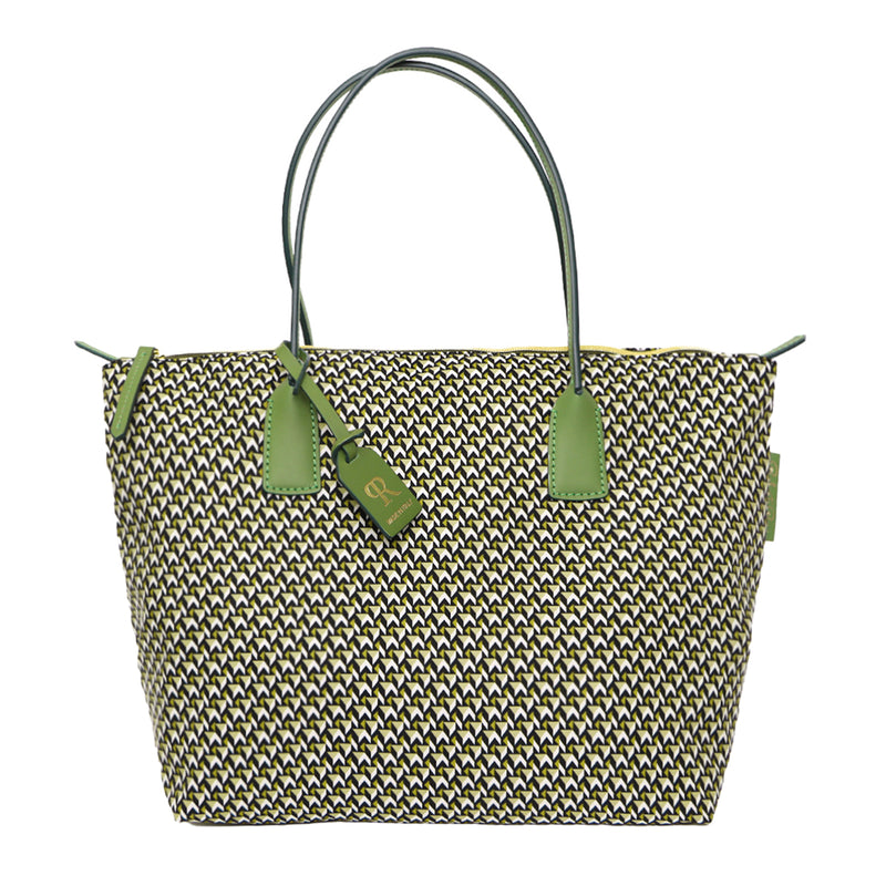 Robertina Large (LT) Lime Tatami Tote Bag