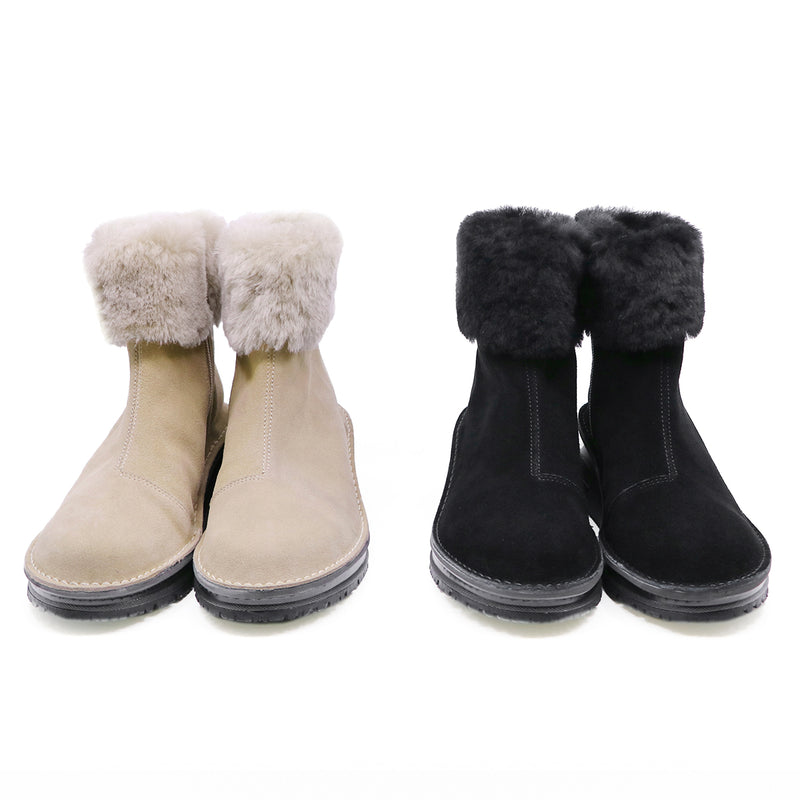 Reimi Black Anti-SLIP Fur Boots