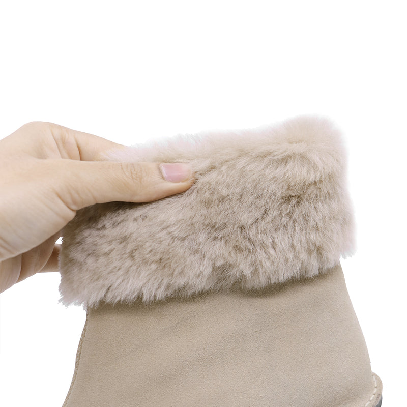 Reimi Beige Anti-SLIP Fur Boots