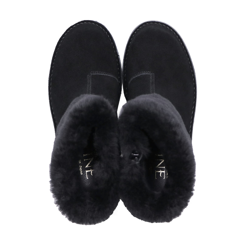 Reimi Black Anti-SLIP Fur Boots