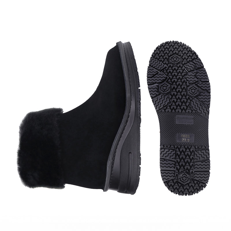 Reimi Black Anti-SLIP Fur Boots