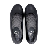 RIONA All Black Soft Walking Pumps