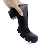 RIONA All Black Soft Walking Pumps