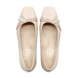 RIWA Beige Balanced Heel Pumps