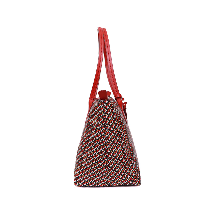 Robertina Small (ST) Rubino Red Tatami Tote Bag