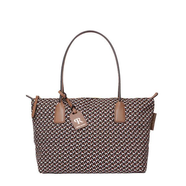 Robertina Small (ST) Taupe Tatami Tote Bag