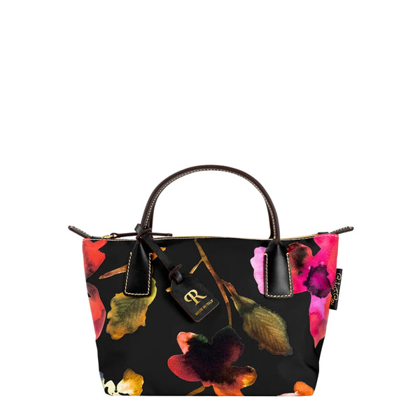 ROBERTINA MINI (ND) Flower Tote Bag Black