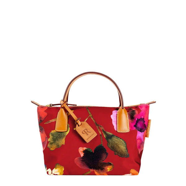 ROBERTINA MINI (ND) Flower Tote Bag Red