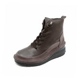RUTO Dark Brown Anti-Slip Wide Fit Boots