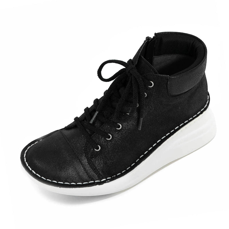 Ryoki Metallic Black Real Support Sneaker Boots