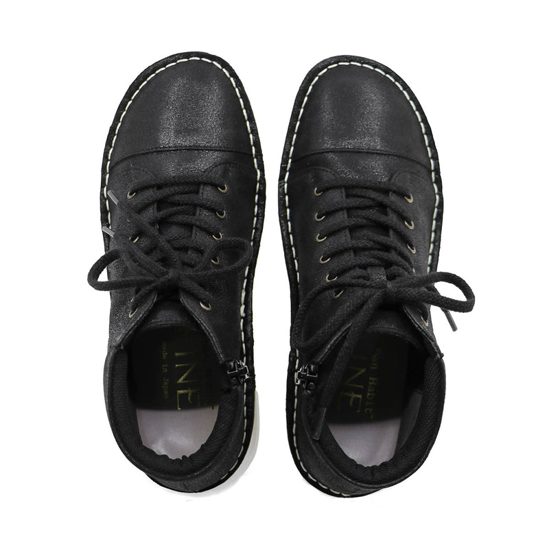 Ryoki Metallic Black Real Support Sneaker Boots