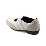 SACHIE Ivory Soft Walking Double Straps Flats