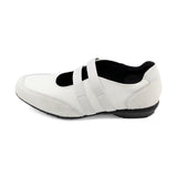SACHIE Off White Soft Walking Double Straps Flats