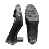 Sanae Black Balanced Heel Pumps