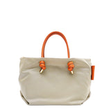 BIANCA-S Sand BeigexOrange  2 Ways Tote