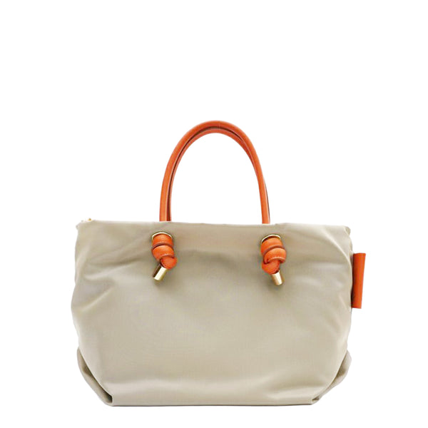 BIANCA-S Sand BeigexOrange  2 Ways Tote