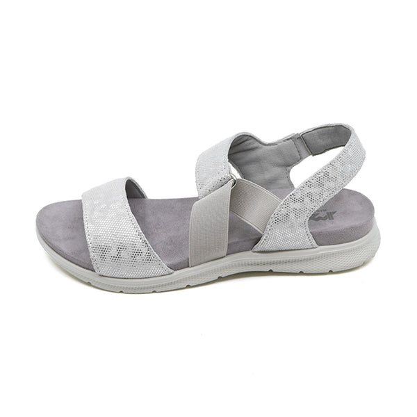 SAVANA Silver Soft Walking Sandals