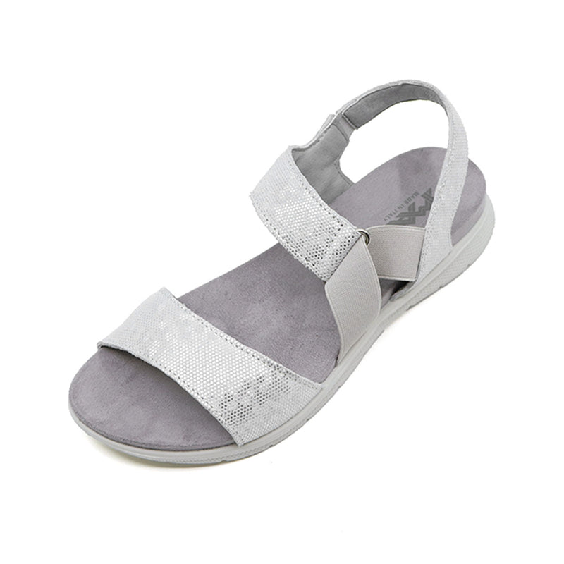 SAVANA Silver Soft Walking Sandals