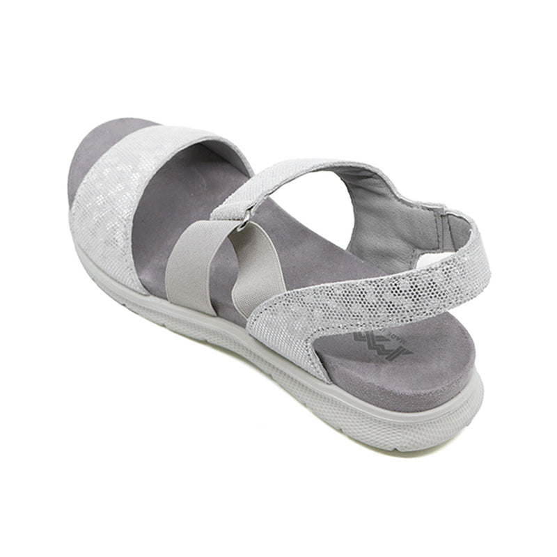 SAVANA Silver Soft Walking Sandals