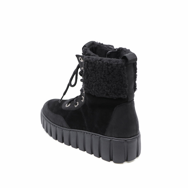 Schnee Black Ultra Light Platform Boots