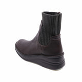 Setsu Dark Brown Real Support Sock Boots