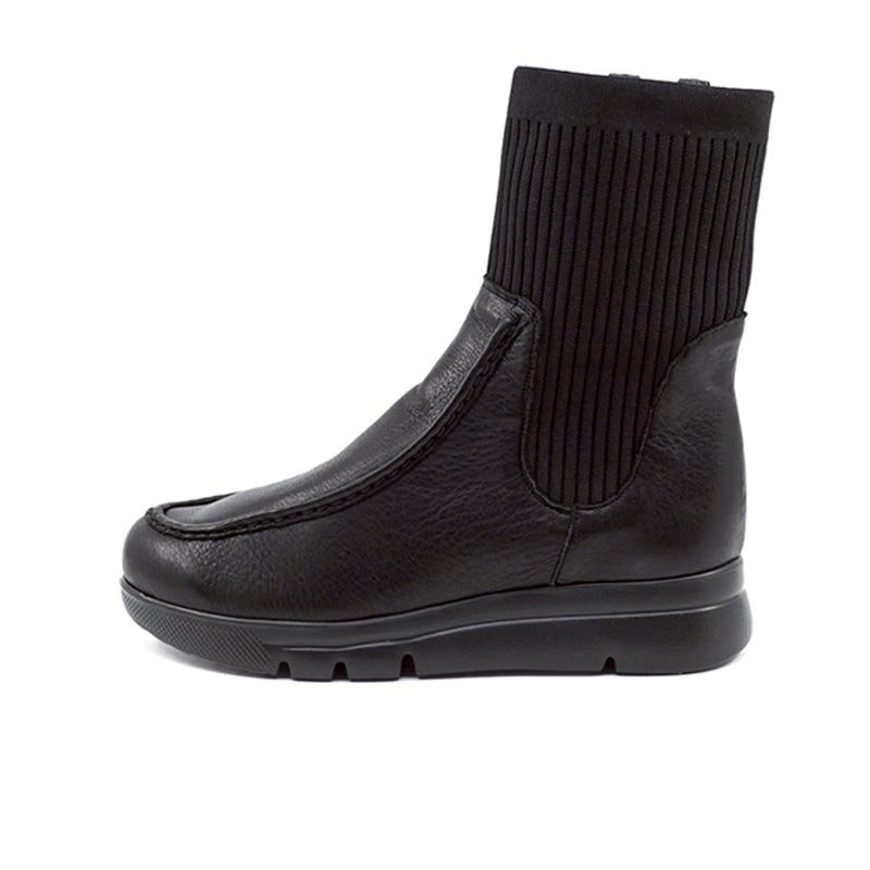 SETSUKO Black Ultra Light Knit Boots